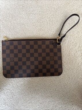 Louis Vuitton Brown Damier Ebene Clutch